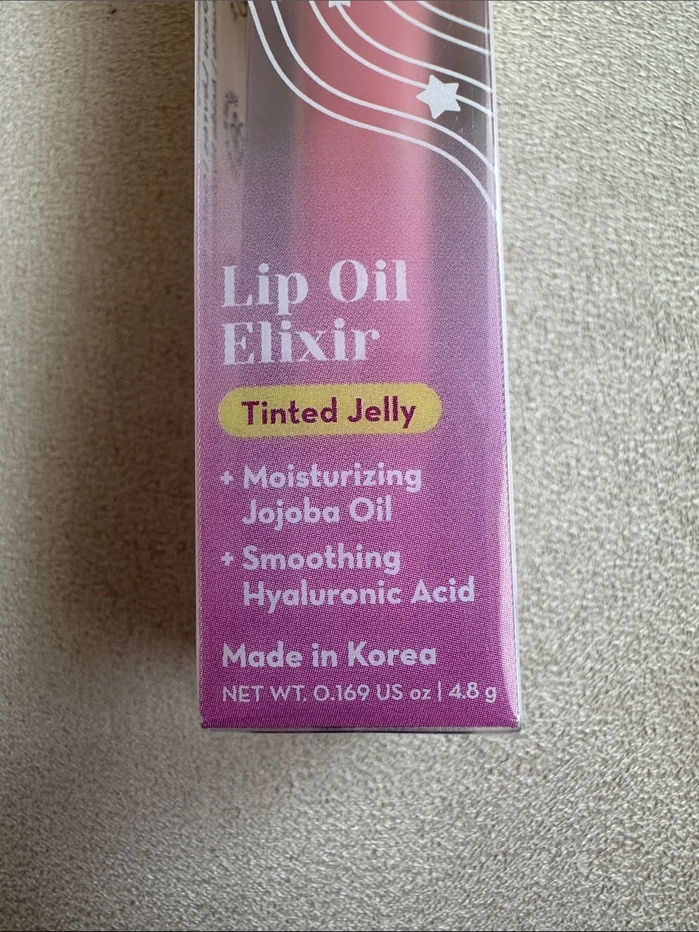 Crème Shop Lip Oil Elixir Tinted Jelly “Pink About Me’ – NEW – Korean Lip Care